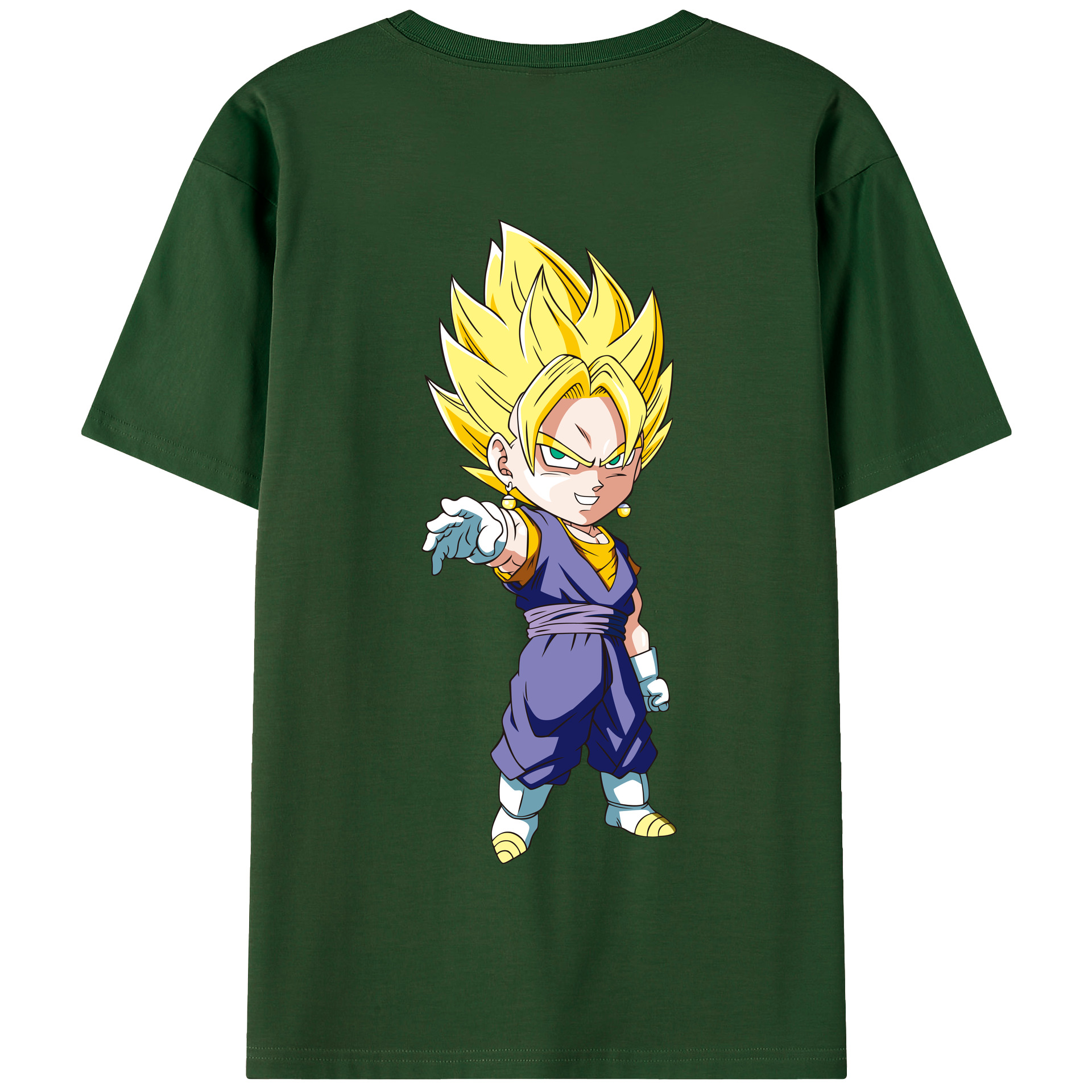 （画像用） ドラゴンボール ベジット DRAGON BALL Vegetto 綿100％半袖Tシャツ（背面プリント）